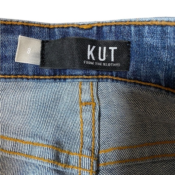 Kut From The Kloth Catherine Mid Rise Boyfriend Jeans (Abelia Wash) Size 8 - Picture 5 of 7